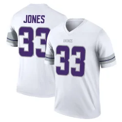 Men's Aaron Jones Minnesota Vikings No.33 Legend Alternate Jersey - White