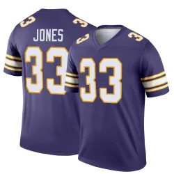 Men's Aaron Jones Minnesota Vikings No.33 Legend Classic Jersey - Purple