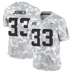 Men's Aaron Jones Minnesota Vikings No.33 Limited 2024 Salute to Service Jersey - Arctic Camo