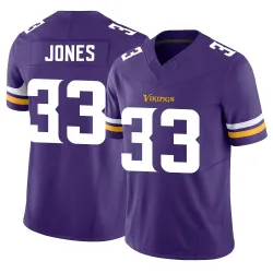 Men's Aaron Jones Minnesota Vikings No.33 Limited Vapor F.U.S.E. Jersey - Purple