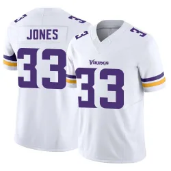 Men's Aaron Jones Minnesota Vikings No.33 Limited Vapor F.U.S.E. Jersey - White