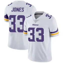 Men's Aaron Jones Minnesota Vikings No.33 Limited Vapor Untouchable Jersey - White