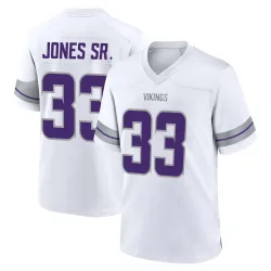 Men's Aaron Jones Sr. Minnesota Vikings No.33 Game Alternate Jersey - White