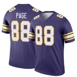Men's Alan Page Minnesota Vikings No.88 Legend Classic Jersey - Purple