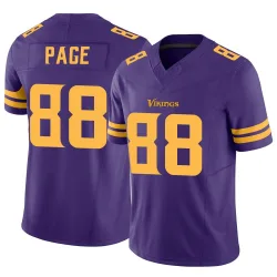 Men's Alan Page Minnesota Vikings No.88 Limited Alternate Vapor F.U.S.E. Jersey - Purple