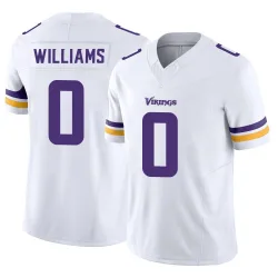 Men's Alex Williams Minnesota Vikings No.0 Limited Vapor F.U.S.E. Jersey - White