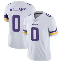 Men's Alex Williams Minnesota Vikings No.0 Limited Vapor Untouchable Jersey - White