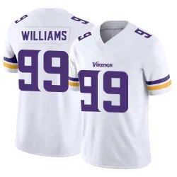Men's Alex Williams Minnesota Vikings No.99 Limited Vapor F.U.S.E. Jersey - White