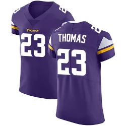 Men's Ambry Thomas Minnesota Vikings No.23 Elite Team Color Vapor Untouchable Jersey - Purple
