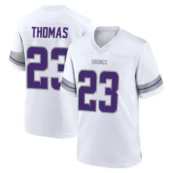 Men's Ambry Thomas Minnesota Vikings No.23 Game Alternate Jersey - White