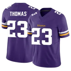 Men's Ambry Thomas Minnesota Vikings No.23 Limited Vapor F.U.S.E. Jersey - Purple