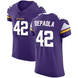 Men's Andrew DePaola Minnesota Vikings No.42 Elite Team Color Vapor Untouchable Jersey - Purple
