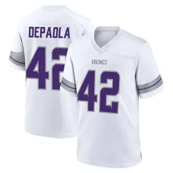 Men's Andrew DePaola Minnesota Vikings No.42 Game Alternate Jersey - White
