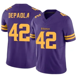 Men's Andrew DePaola Minnesota Vikings No.42 Limited Alternate Vapor F.U.S.E. Jersey - Purple