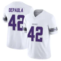 Men's Andrew DePaola Minnesota Vikings No.42 Limited Alternate Vapor F.U.S.E. Jersey - White