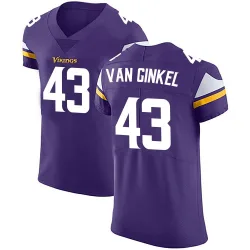 Men's Andrew Van Ginkel Minnesota Vikings No.43 Elite Team Color Vapor Untouchable Jersey - Purple