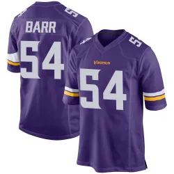 Men's Anthony Barr Minnesota Vikings No.54 Game Team Color Jersey - Purple