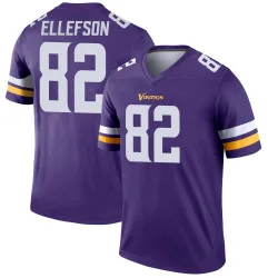 Men's Ben Ellefson Minnesota Vikings No.82 Legend Jersey - Purple