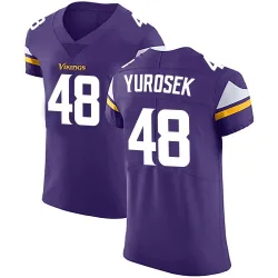 Men's Ben Yurosek Minnesota Vikings No.48 Elite Team Color Vapor Untouchable Jersey - Purple