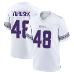 Men's Ben Yurosek Minnesota Vikings No.48 Game Alternate Jersey - White