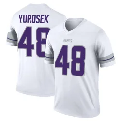 Men's Ben Yurosek Minnesota Vikings No.48 Legend Alternate Jersey - White
