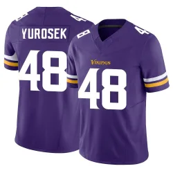 Men's Ben Yurosek Minnesota Vikings No.48 Limited Vapor F.U.S.E. Jersey - Purple