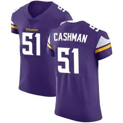 Men's Blake Cashman Minnesota Vikings No.51 Elite Team Color Vapor Untouchable Jersey - Purple