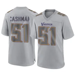 Men's Blake Cashman Minnesota Vikings No.51 Game Atmosphere Fashion Jersey - Gray