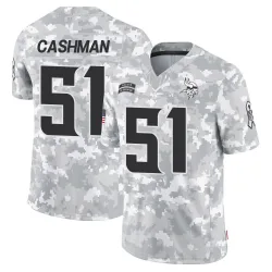 Men's Blake Cashman Minnesota Vikings No.51 Limited 2024 Salute to Service Jersey - Arctic Camo