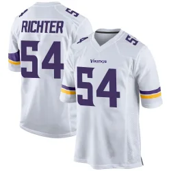 Men's Bo Richter Minnesota Vikings No.54 Game Jersey - White