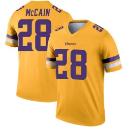 Men's Bobby McCain Minnesota Vikings No.28 Legend Inverted Jersey - Gold