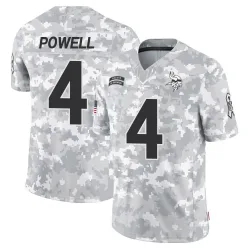 Men's Brandon Powell Minnesota Vikings No.4 Limited 2024 Salute to Service Jersey - Arctic Camo