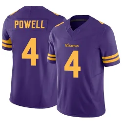 Men's Brandon Powell Minnesota Vikings No.4 Limited Alternate Vapor F.U.S.E. Jersey - Purple
