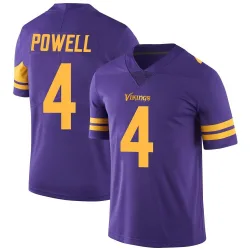 Men's Brandon Powell Minnesota Vikings No.4 Limited Color Rush Jersey - Purple