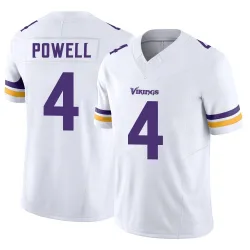 Men's Brandon Powell Minnesota Vikings No.4 Limited Vapor F.U.S.E. Jersey - White