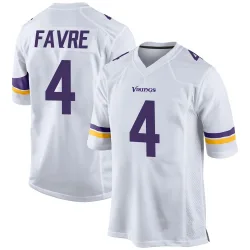 Men's Brett Favre Minnesota Vikings No.4 Game Jersey - White