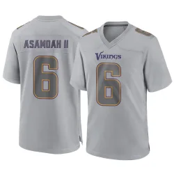 Men's Brian Asamoah II Minnesota Vikings No.6 Game Atmosphere Fashion Jersey - Gray