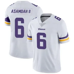 Men's Brian Asamoah II Minnesota Vikings No.6 Limited Vapor Untouchable Jersey - White