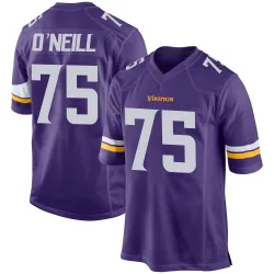 Men's Brian O'Neill Minnesota Vikings No.75 Game Team Color Jersey - Purple