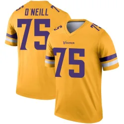 Men's Brian O'Neill Minnesota Vikings No.75 Legend Inverted Jersey - Gold