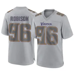 Men's Brian Robison Minnesota Vikings No.96 Game Atmosphere Fashion Jersey - Gray