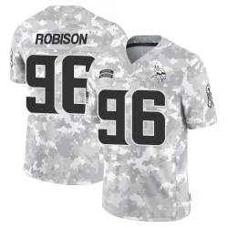 Men's Brian Robison Minnesota Vikings No.96 Limited 2024 Salute to Service Jersey - Arctic Camo