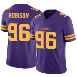 Men's Brian Robison Minnesota Vikings No.96 Limited Alternate Vapor F.U.S.E. Jersey - Purple