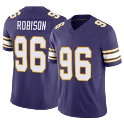 Men's Brian Robison Minnesota Vikings No.96 Limited Classic Vapor F.U.S.E. Jersey - Purple