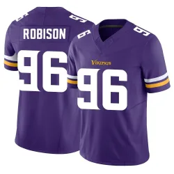 Men's Brian Robison Minnesota Vikings No.96 Limited Vapor F.U.S.E. Jersey - Purple