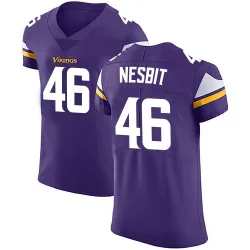 Men's Bryson Nesbit Minnesota Vikings No.46 Elite Team Color Vapor Untouchable Jersey - Purple