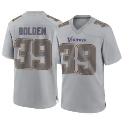 Men's Bubba Bolden Minnesota Vikings No.39 Game Atmosphere Fashion Jersey - Gray