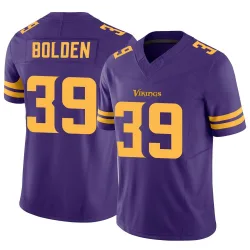 Men's Bubba Bolden Minnesota Vikings No.39 Limited Alternate Vapor F.U.S.E. Jersey - Purple