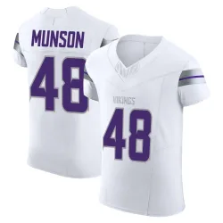Men's Calvin Munson Minnesota Vikings No.48 Elite Alternate Vapor F.U.S.E. Jersey - White