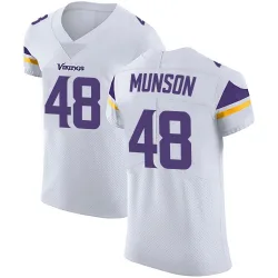 Men's Calvin Munson Minnesota Vikings No.48 Elite Vapor Untouchable Jersey - White
